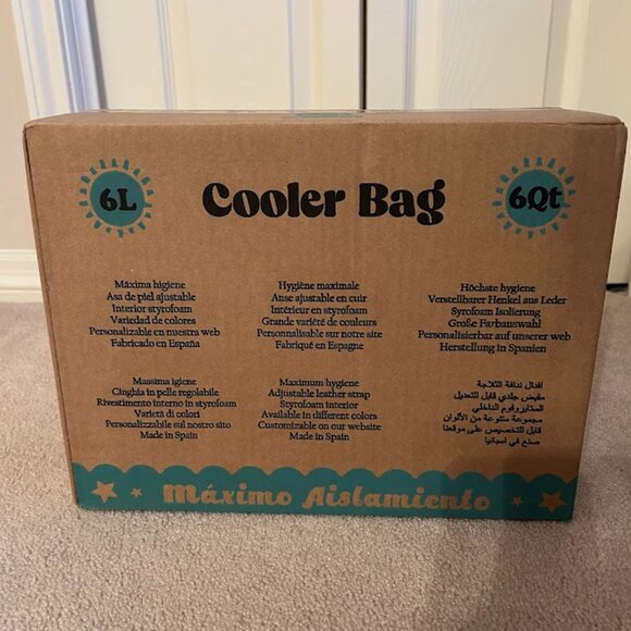 NEW Polarbox 6L Retro Cooler Bag - Mallow Purple & Yellow - NIB - Picture 4 of 5